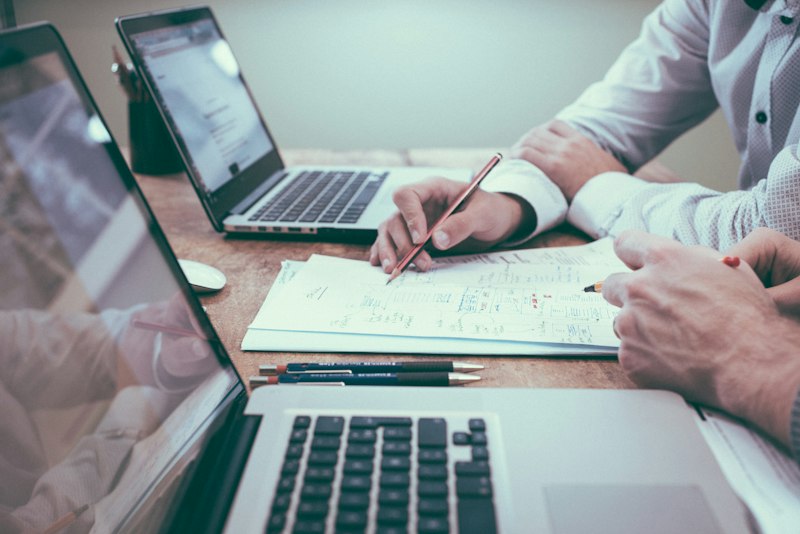 Professional reviewing insurance documents