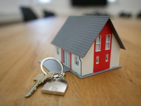 Modern home protected by property insurance